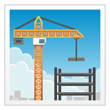 Whatsapp design of the building construction emoji verson:2.23.2.72