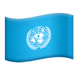 Apple design of the flag: United Nations emoji verson:ios 16.4