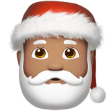 Apple design of the Santa Claus: medium skin tone emoji verson:ios 16.4