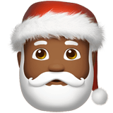 Apple design of the Santa Claus: medium-dark skin tone emoji verson:ios 16.4