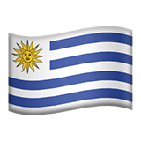 Apple design of the flag: Uruguay emoji verson:ios 16.4