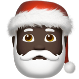 Apple design of the Santa Claus: dark skin tone emoji verson:ios 16.4