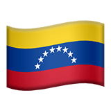 Apple design of the flag: Venezuela emoji verson:ios 16.4