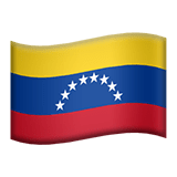 Apple design of the flag: Venezuela emoji verson:ios 16.4