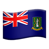 Apple design of the flag: British Virgin Islands emoji verson:ios 16.4
