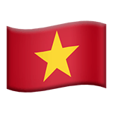 Apple design of the flag: Vietnam emoji verson:ios 16.4
