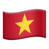 Apple design of the flag: Vietnam emoji verson:ios 16.4