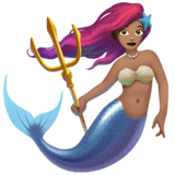 Apple design of the mermaid: medium skin tone emoji verson:ios 16.4