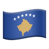 Apple design of the flag: Kosovo emoji verson:ios 16.4