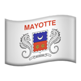 Apple design of the flag: Mayotte emoji verson:ios 16.4