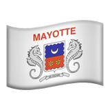 Apple design of the flag: Mayotte emoji verson:ios 16.4