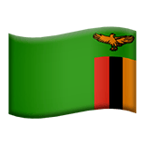 Apple design of the flag: Zambia emoji verson:ios 16.4