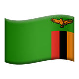 Apple design of the flag: Zambia emoji verson:ios 16.4