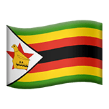 Apple design of the flag: Zimbabwe emoji verson:ios 16.4