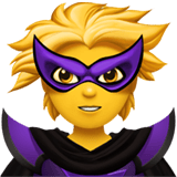 Apple design of the supervillain emoji verson:ios 16.4