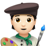 Apple design of the artist: light skin tone emoji verson:ios 16.4