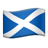 Apple design of the flag: Scotland emoji verson:ios 16.4