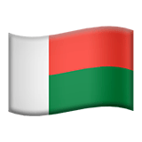 Apple design of the flag: Madagascar emoji verson:ios 16.4
