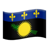 Apple design of the flag: Guadeloupe emoji verson:ios 16.4