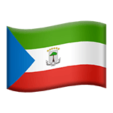 Apple design of the flag: Equatorial Guinea emoji verson:ios 16.4