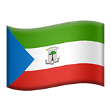 Apple design of the flag: Equatorial Guinea emoji verson:ios 16.4