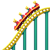Apple design of the roller coaster emoji verson:ios 16.4