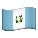 Apple design of the flag: Guatemala emoji verson:ios 16.4