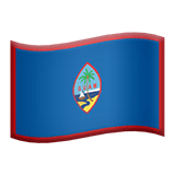 Apple design of the flag: Guam emoji verson:ios 16.4