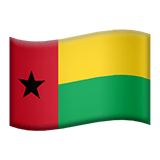 Apple design of the flag: Guinea-Bissau emoji verson:ios 16.4