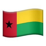 Apple design of the flag: Guinea-Bissau emoji verson:ios 16.4