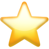 Apple design of the star emoji verson:ios 16.4
