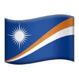Apple design of the flag: Marshall Islands emoji verson:ios 16.4