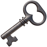 Apple design of the old key emoji verson:ios 16.4