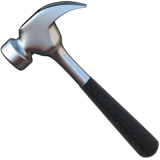Apple design of the hammer emoji verson:ios 16.4