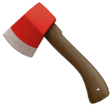 Apple design of the axe emoji verson:ios 16.4