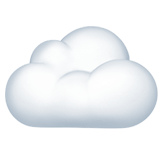 Apple design of the cloud emoji verson:ios 16.4
