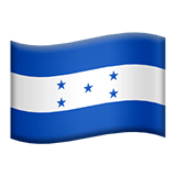 Apple design of the flag: Honduras emoji verson:ios 16.4