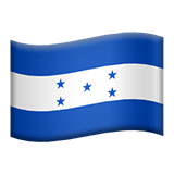 Apple design of the flag: Honduras emoji verson:ios 16.4