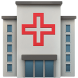 Apple design of the hospital emoji verson:ios 16.4