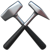 Apple design of the hammer and pick emoji verson:ios 16.4