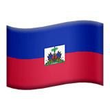 Apple design of the flag: Haiti emoji verson:ios 16.4