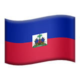 Apple design of the flag: Haiti emoji verson:ios 16.4