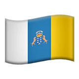 Apple design of the flag: Canary Islands emoji verson:ios 16.4
