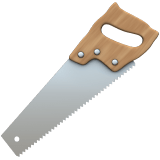 Apple design of the carpentry saw emoji verson:ios 16.4