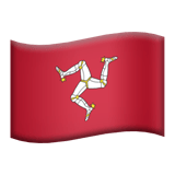Apple design of the flag: Isle of Man emoji verson:ios 16.4