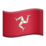 Apple design of the flag: Isle of Man emoji verson:ios 16.4