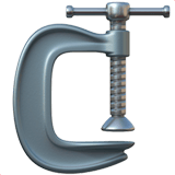 Apple design of the clamp emoji verson:ios 16.4