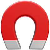 Apple design of the magnet emoji verson:ios 16.4