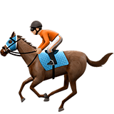 Apple design of the horse racing: medium-light skin tone emoji verson:ios 16.4