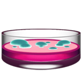 Apple design of the petri dish emoji verson:ios 16.4